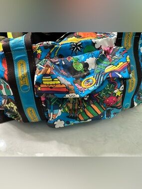 LeSportsac Artist in Residence, Colorful Cartoon Print Medium Duffel
